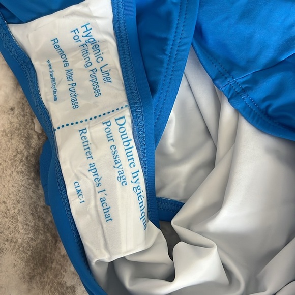 La Blanca Blue Ruffled One Piece Swimsuit Size 18W - Picture 6 of 8